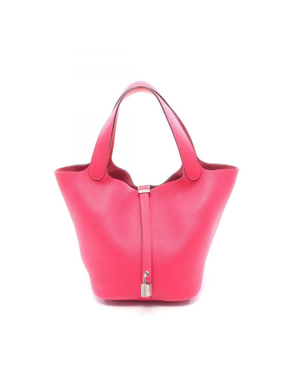 Hermes Handbag Picotin Lock MM Rose Mexico Rouge de Coeur Leather Eclat